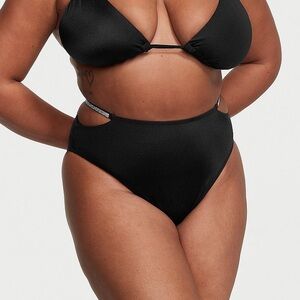 Victoria's Secret Swim Shine Strap High-Waist Cheeky Bikini Bottom